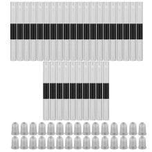 Doe-het-zelf cosmeticaset inclusief lege, navulbare lipglossflesjes en transparante plastic mini-lippenbalsemtubes met rubberen stoppers voor