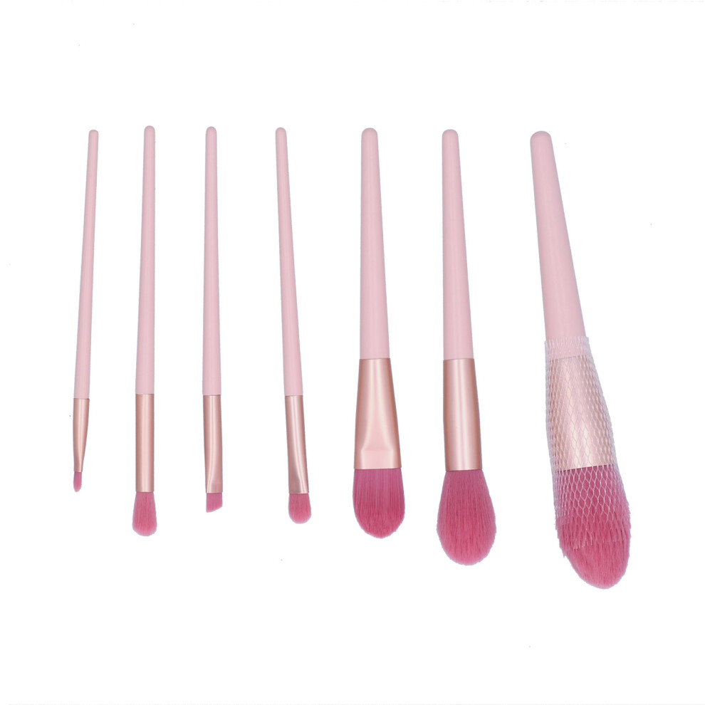 Cosmetics Brushes, Synthetic Fiber Bristles, Compact Lightweight Design, Ergonomic Handle for Smooth Application, 7PCS Set for Professional Makeup