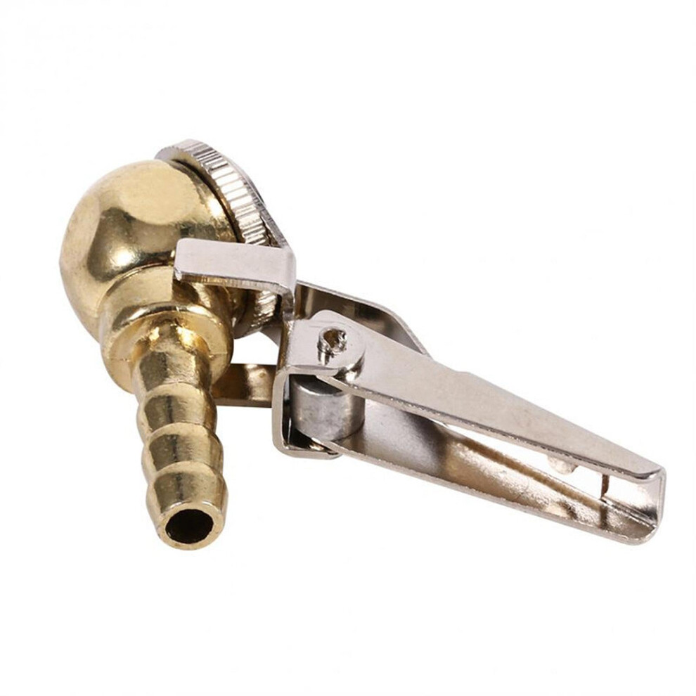 Tire Air Chuck With Clip Zinc Alloy Car Tire Inflator Adapter For Quick And Secure Inflation, Gold 9199774373142
