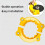 Drill Bit Sharpener, Angle Grinder Attachment, Multipurpose Grinding Tool Yellow 1PCS 2