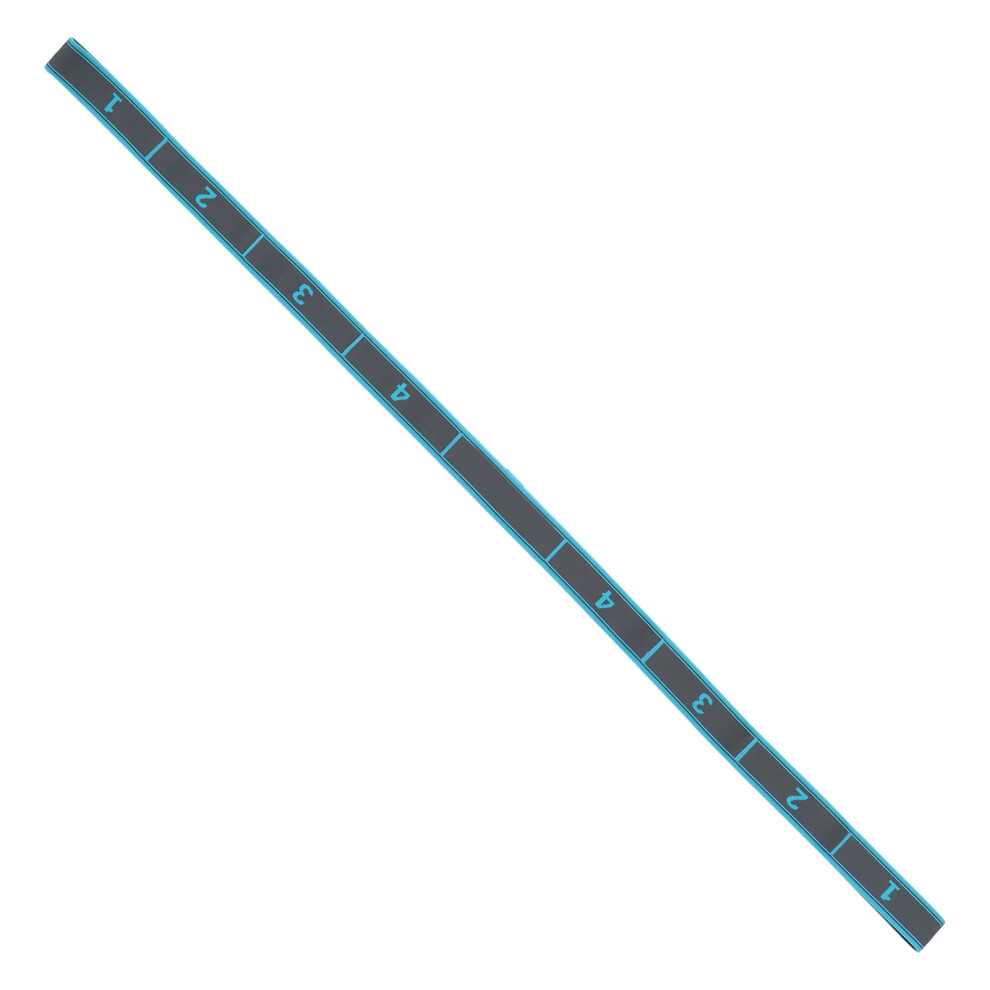 Blue Gray Yoga Stretch Strap - 110cm Elastic MultiLoop Exercise Band