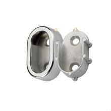 Zinc Alloy Oval Closet Rod End Support Bracket Nickel Plating Finish Wardrobe And Closet Organization Silver