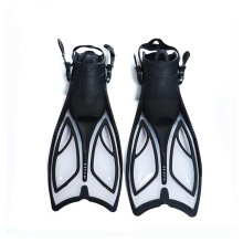 Swimming Fins for Adults - Adjustable Silicone Short Swim Flippers for Snorkeling and Training, Black, Size S