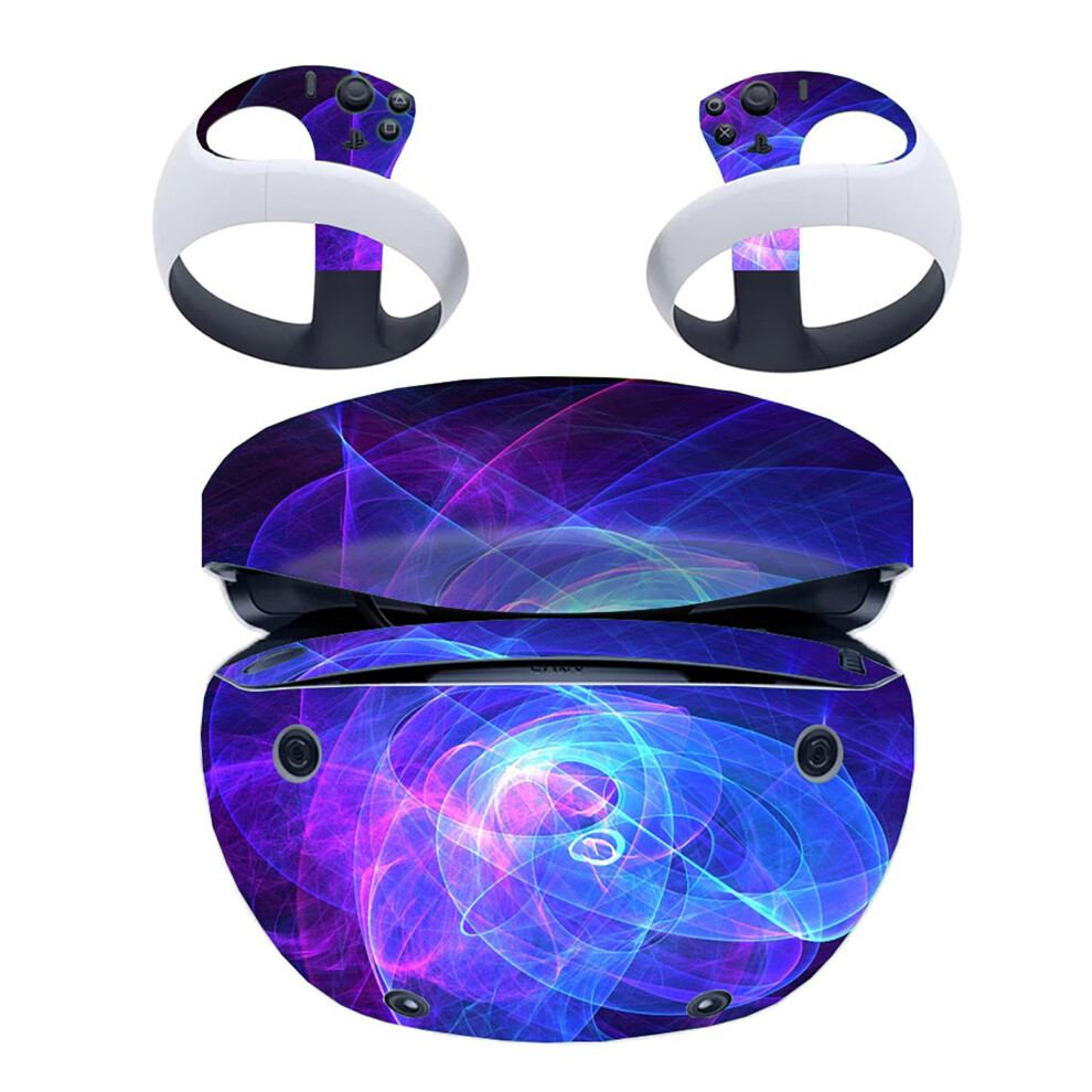 Full Wrap Skin Cover For Ps5 Vr2 Protective Decal Stickers For Headset And Controllers, Vr Gaming Skin, Pc Accessory 9426802656633