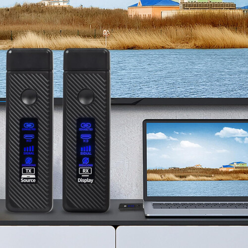 Wireless Transmitter Receiver Wireless Video Streaming Device For PCs And Monitors Versatile Transmission System 1