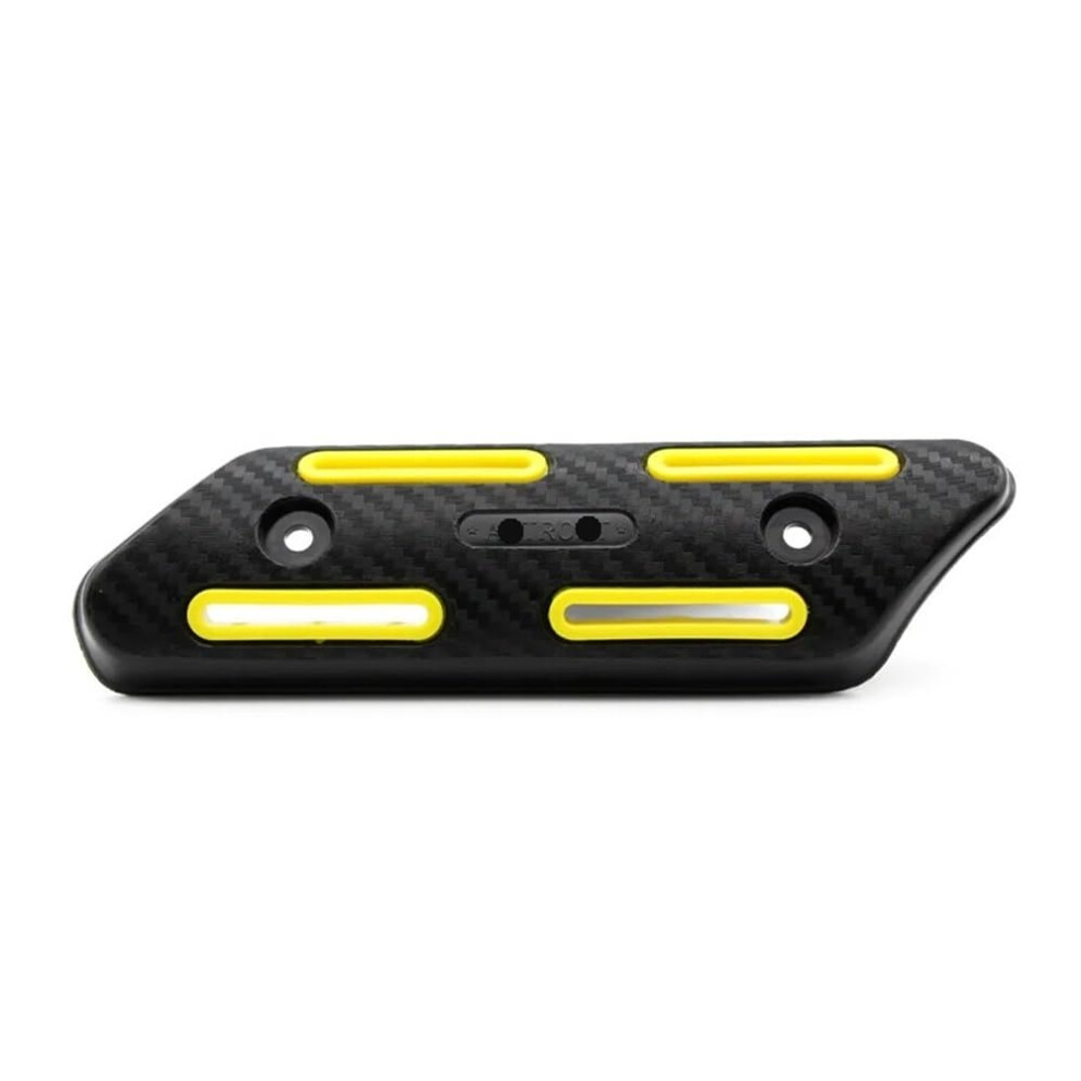 Heat Guard Cover Universal Exhaust Heat Insulation Protector For Motorcycles, Antiscald Shield, Yellowblack 9426802656824