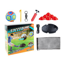 Youth Football Equipment Rebound Ball With Elastic Band And Bag, Adjustable Size, Durable Material, For Workouts