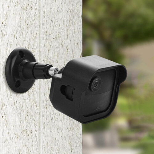 Security Camera Mount 360 Rotation Weatherproof Full Coverage Outdoor PVC Adjustable Bracket White 2