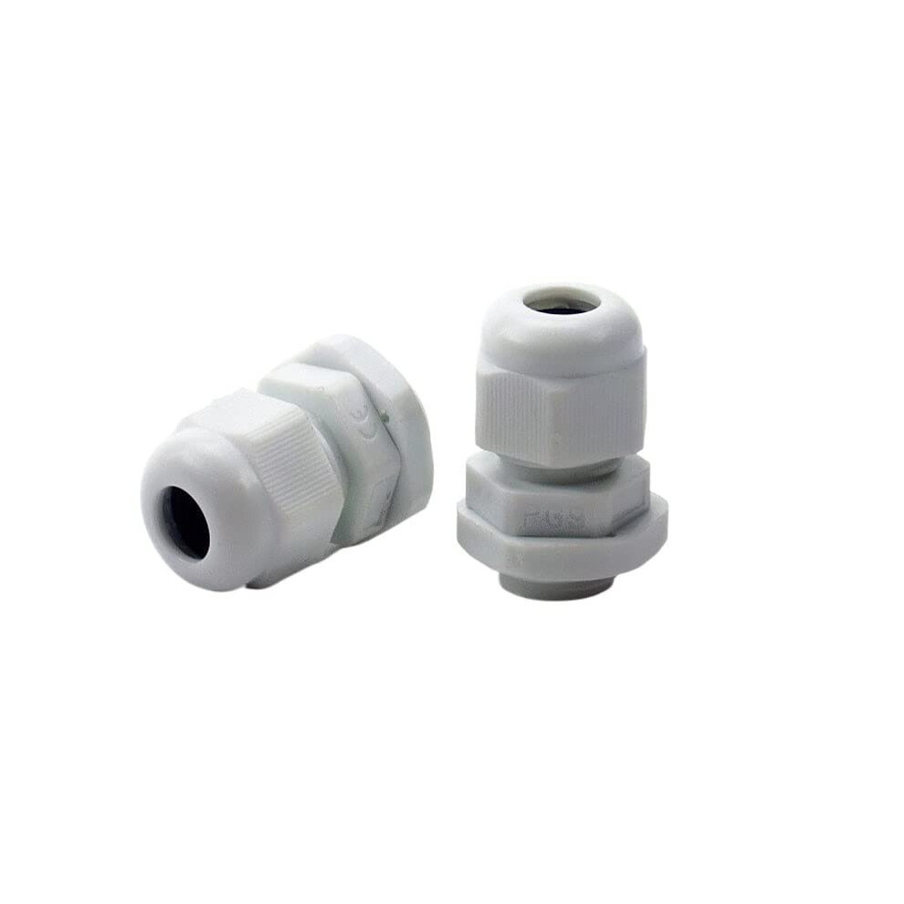100Pcs White Black Pg9 Nylon Cable Gland Waterproof Connector For Led Wiring And Electrical Boxes 9189345384523