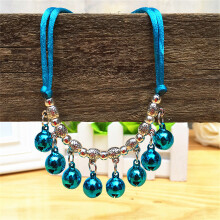 Bellende jongen meisje hondenhalsband Zachte-M Meerblauw