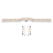 Bracciale Jubilee in acciaio inossidabile massiccio, lunghezza regolabile, vestibilità comoda, accessorio di lusso per orologio da uomo e da donna