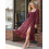 (M, Red) Robe longue d'automne occasions quotidiennes. 4