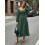 (M, Green) Robe longue d'automne occasions quotidiennes. 3