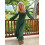 (M, Green) Robe longue d'automne occasions quotidiennes. 6