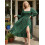 (M, Green) Robe longue d'automne occasions quotidiennes. 4