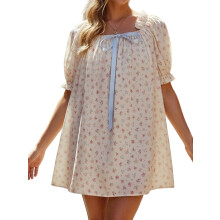 (M, Mixed Color) Robe mini à sorties décontractées.