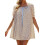 (L, Mixed Color) Robe mini à sorties décontractées. 1
