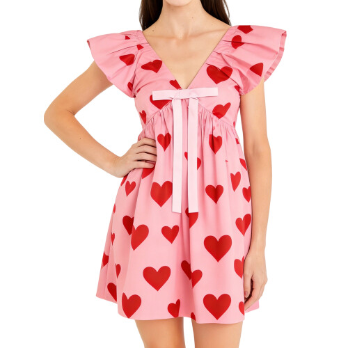 (XL, Pink) Robe courte à ou pro