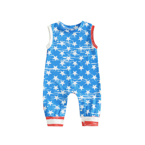 (6-12 Months, Blue) Combinaison bébé garçon de l'Indépendance