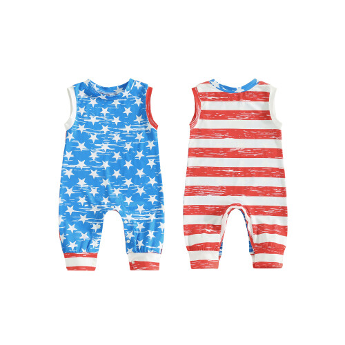 (6-12 Months, Blue) Combinaison bébé garçon de l'Indépendance 1