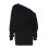 (L, Black) Robe courte asymétrique et clubs. 1