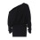 (L, Black) Robe courte asymétrique et clubs. 3