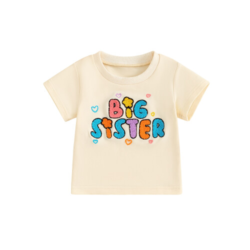 (18-24 Months, Beige) Magliette per bambine alla moda.