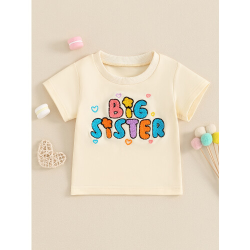 (12-18 Months, Beige) Magliette per bambine alla moda. 1