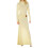 (S, Yellow) Robe longue cintrée le quotidien. 1