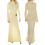 (S, Yellow) Robe longue cintrée le quotidien. 2