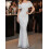 (S, White) Robe longue à en club. 3