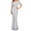 (M, White) Robe longue à en club. 1