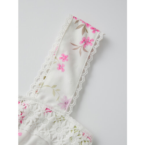(L, White) Robe mini débardeur les voyages. 2