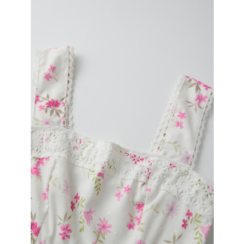 (M, White) Robe mini débardeur les voyages. 2