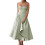 (M, Green) Robe midi d'été décolleté plongeant. 1