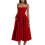 (L, Red) Rochie de vară rochie camisol 1