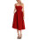 (M, Red) Robe midi d'été décolleté plongeant. 2