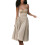 (M, Khaki) Robe midi d'été décolleté plongeant. 12