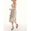 (M, Khaki) Robe midi d'été décolleté plongeant. 10