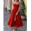 (L, Red) Rochie de vară rochie camisol 7