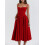 (L, Red) Rochie de vară rochie camisol 5