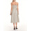 (M, Khaki) Robe midi d'été décolleté plongeant. 11