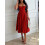 (L, Red) Rochie de vară rochie camisol 8