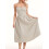 (M, Khaki) Robe midi d'été décolleté plongeant. 6