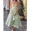(M, Green) Robe midi d'été décolleté plongeant. 12