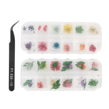 Kit inovator pentru nail art, flori mici colorate pentru manichiură creativă, aplicații largi dincolo de unghii, 12 culori disponibile