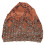 Bonnet décontracté en dentelle ornée de perles marron taille unique 2