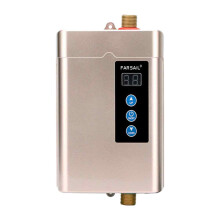 Compact Tankless Water Heater for On-Demand Use, Compact and Space-saving Installation with Automatic Shutdown Protection, High Efficiency Heating