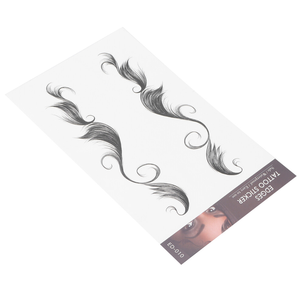 Natural Edge Waterproof Hair Tattoo Sticker - Women's Hairline ED-10