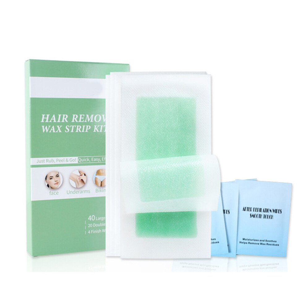 Black Premium Hair Removal Wax Strips Leak Proof Packaging Clean And Effective Gentle Non Irritating No Spots Ideal For All Skin Types Including